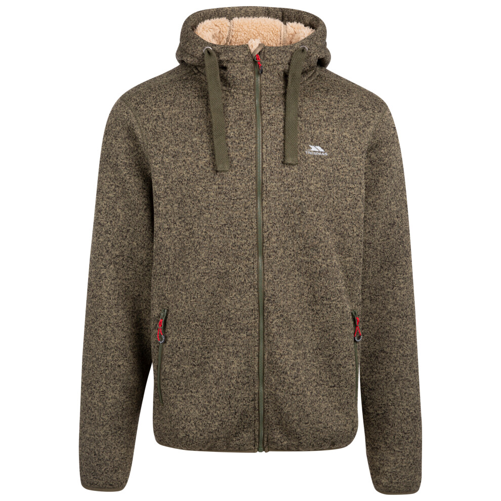 (M, Ivy Marl) Trespass Mens Fleece Hoodie Full Zip Tableypipe