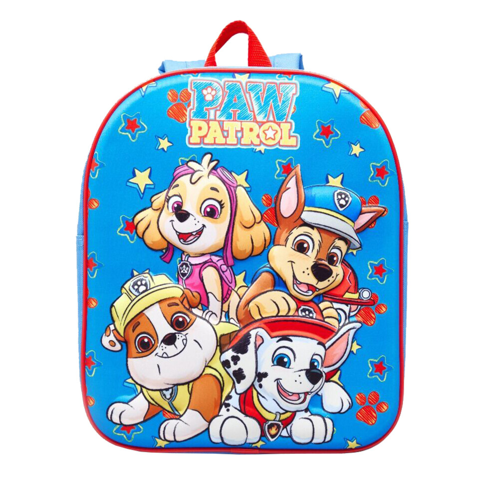 Paw Patrol Sketch 3D Eva Backpack School Bag Blue Rucksack Skye Chase