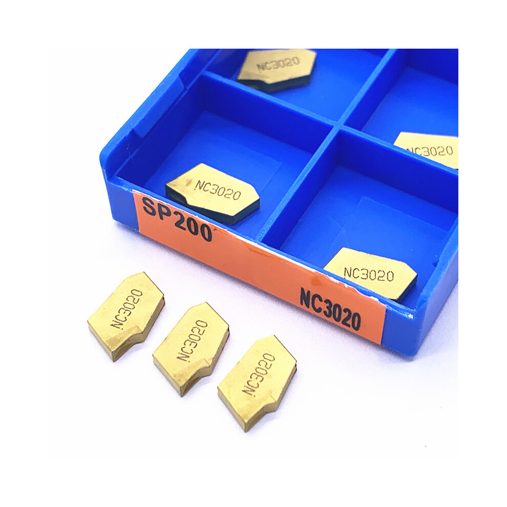 (20Pcs, Sp400 Nc3020) Grooving Inserts Sp200 Sp300 Sp400 Pc9030 Nc3020 Nc3030 Grooving Carbide Inserts Sp 300 Lathe Tools Turning Insert 9431138820337