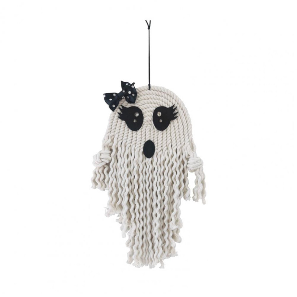 (White) Ghost Ornament Halloween Boho Tapestry Wall Hanging Spooky Ghost Ornament