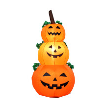 (Australia Standard) 1.2M Halloween Inflatable Pumpkin with LED Rotating Lights Outdoor Decor