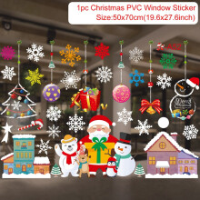 (sticker 24) Christmas Window Sticker Merry Christmas Decorations For Home Cristmas Ornament