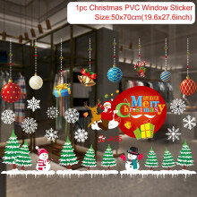 (sticker 40) Christmas Window Sticker Merry Christmas Decorations For Home Cristmas Ornament