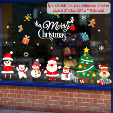 (sticker 23) Christmas Window Sticker Merry Christmas Decorations For Home Cristmas Ornament
