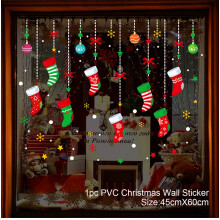 (sticker 9) Christmas Window Sticker Merry Christmas Decorations For Home Cristmas Ornament