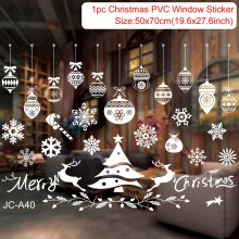 (sticker 33) Christmas Window Sticker Merry Christmas Decorations For Home Cristmas Ornament