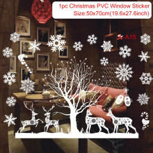 (sticker 25) Christmas Window Sticker Merry Christmas Decorations For Home Cristmas Ornament