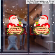 (sticker 35) Christmas Window Sticker Merry Christmas Decorations For Home Cristmas Ornament
