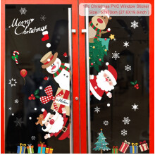 (sticker 4) Christmas Window Sticker Merry Christmas Decorations For Home Cristmas Ornament