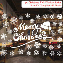 (sticker 29) Christmas Window Sticker Merry Christmas Decorations For Home Cristmas Ornament