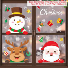 (sticker 34) Christmas Window Sticker Merry Christmas Decorations For Home Cristmas Ornament