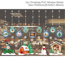 (sticker 37) Christmas Window Sticker Merry Christmas Decorations For Home Cristmas Ornament