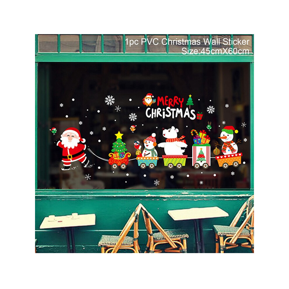 (sticker 15) Christmas Window Sticker Merry Christmas Decorations For Home Cristmas Ornament