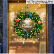(sticker 14) Christmas Window Sticker Merry Christmas Decorations For Home Cristmas Ornament