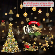 (sticker 21) Christmas Window Sticker Merry Christmas Decorations For Home Cristmas Ornament