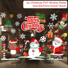 (sticker 32) Christmas Window Sticker Merry Christmas Decorations For Home Cristmas Ornament