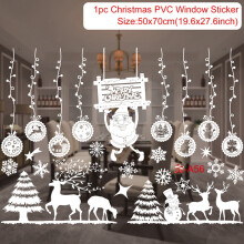 (sticker 26) Christmas Window Sticker Merry Christmas Decorations For Home Cristmas Ornament
