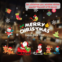 (sticker 38) Christmas Window Sticker Merry Christmas Decorations For Home Cristmas Ornament