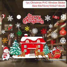 (sticker 36) Christmas Window Sticker Merry Christmas Decorations For Home Cristmas Ornament