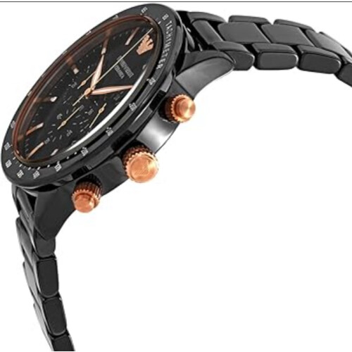 Armani ARMANI MEN'S WATCH AR70002 CERAMIC BLACK STRAP BLACK DIAL BLACK CASE 2