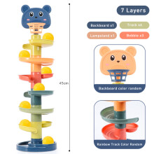 (7 layers) Montessori Toys Baby Track Rolling Ball Push Pop Sliding Ball Early Education Toys