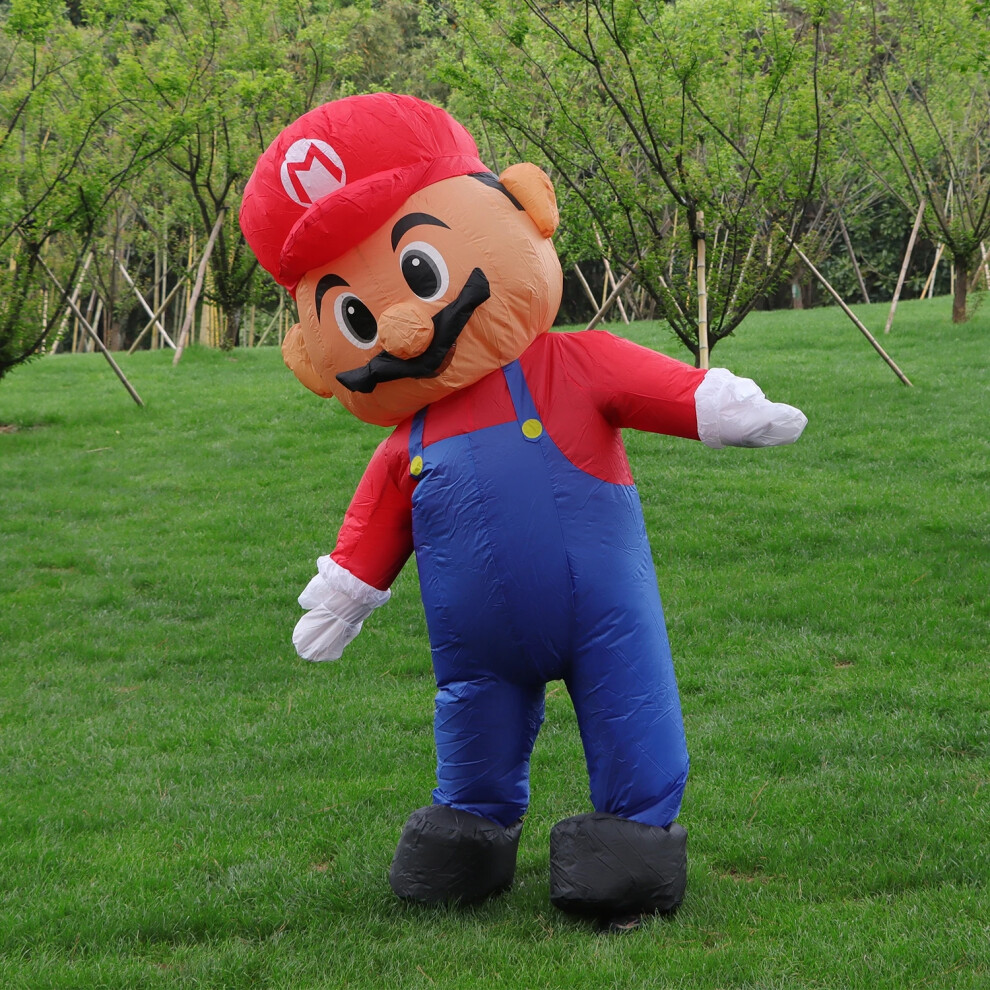 Xylfly (150-195Cm) Super Plumber Mari Hat Inflatable Monster Costume Cosplay Costumes Red