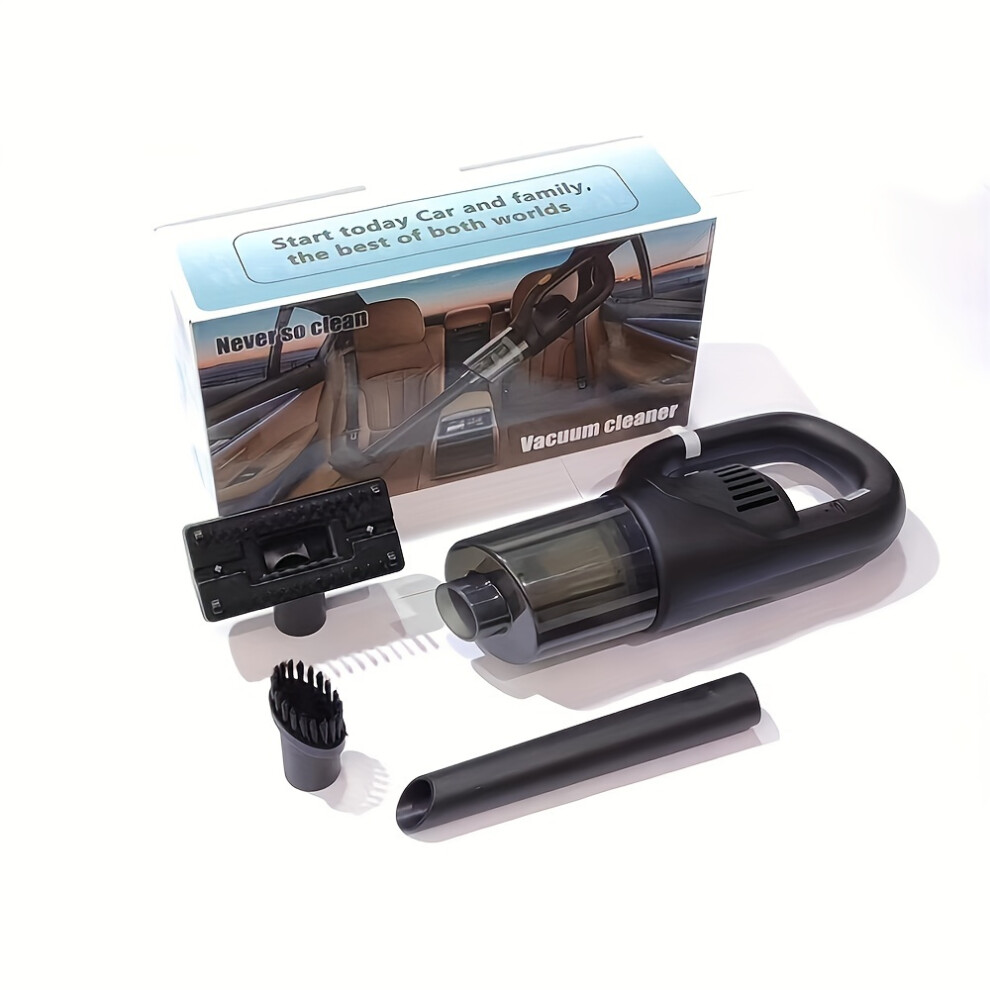 (Black) Portable Cordless Handheld Vacuum Cleaner, Cyclonic Suction Cordless Car Vacuum Cleaner Black 9374252600174