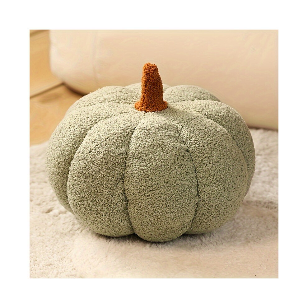 Xylfly (Light Green) Halloween Pumpkin Plush Pillow 3D Fluffy Pumpkin Plush Halloween Pumpkin Decor Pillow