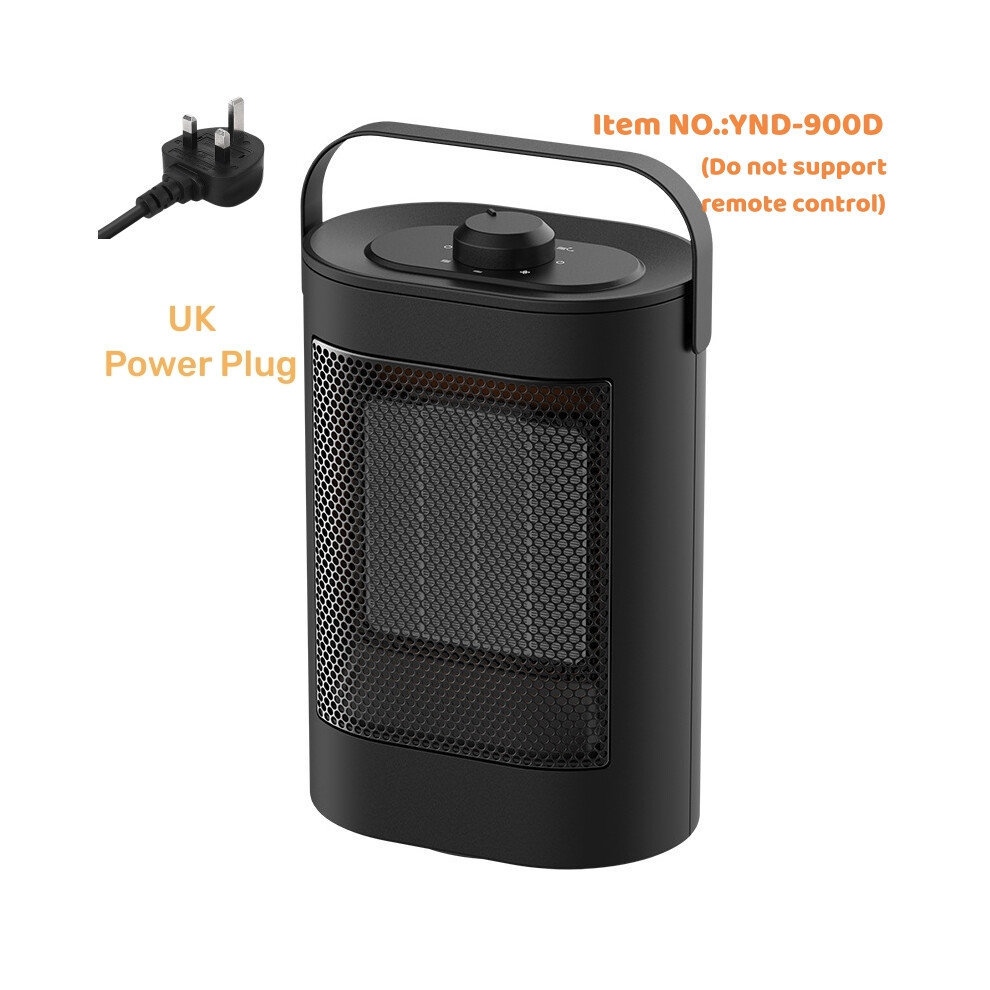 (YND-900D UK, 1500W) Portable Electric PTC Fan Heater Bathroom Living Room Fixed Constant Temperature Shake
