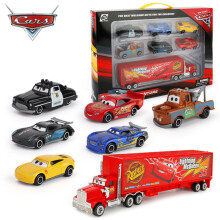 (7pcs with box) 6-7pcs/Set  1:55 Diecast Metal Car Model Toys Kids Boy Xmas Gift