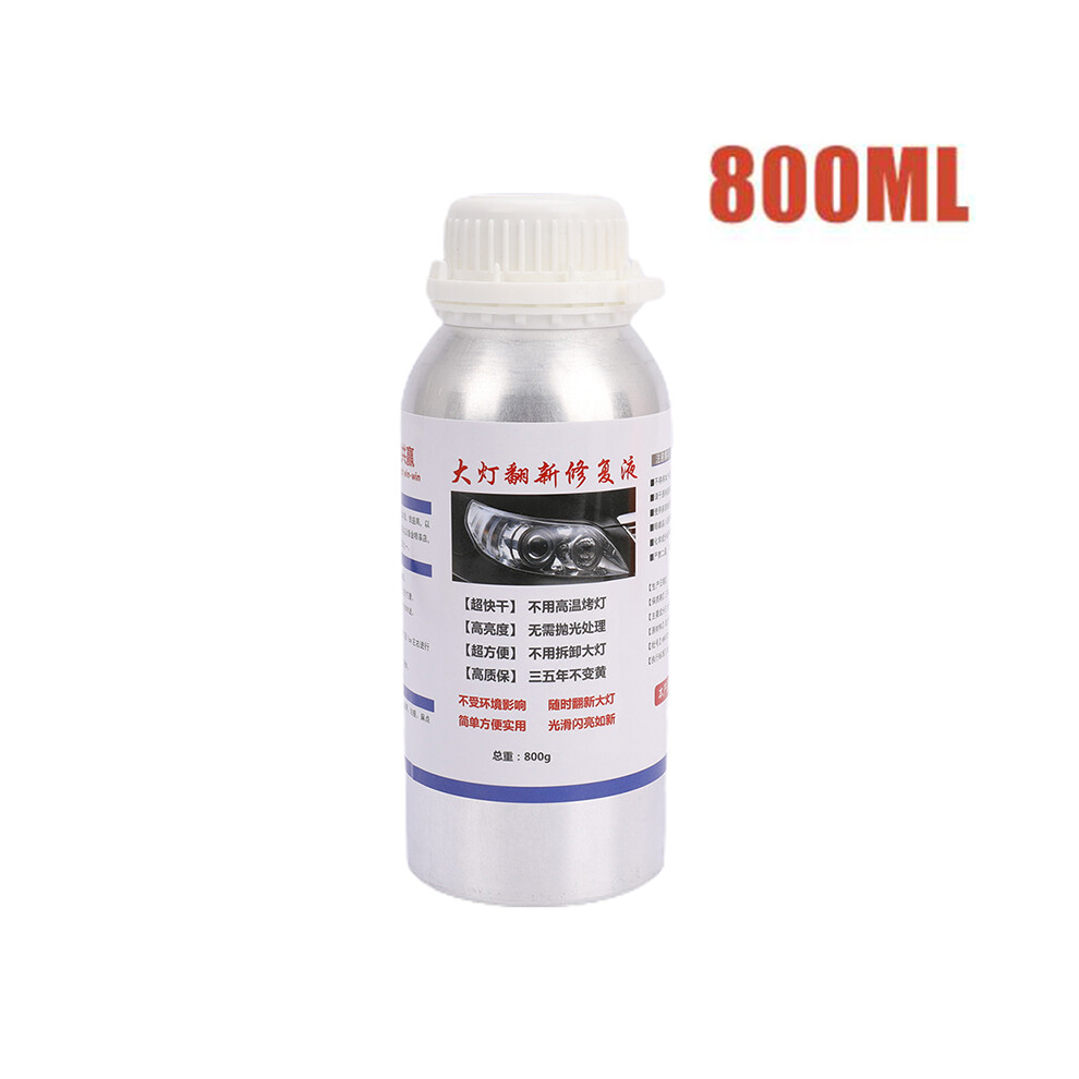 800Ml Car Headlight Repair Liquid Scratch Repair Agent Repair Equipment Clean 9374252612504