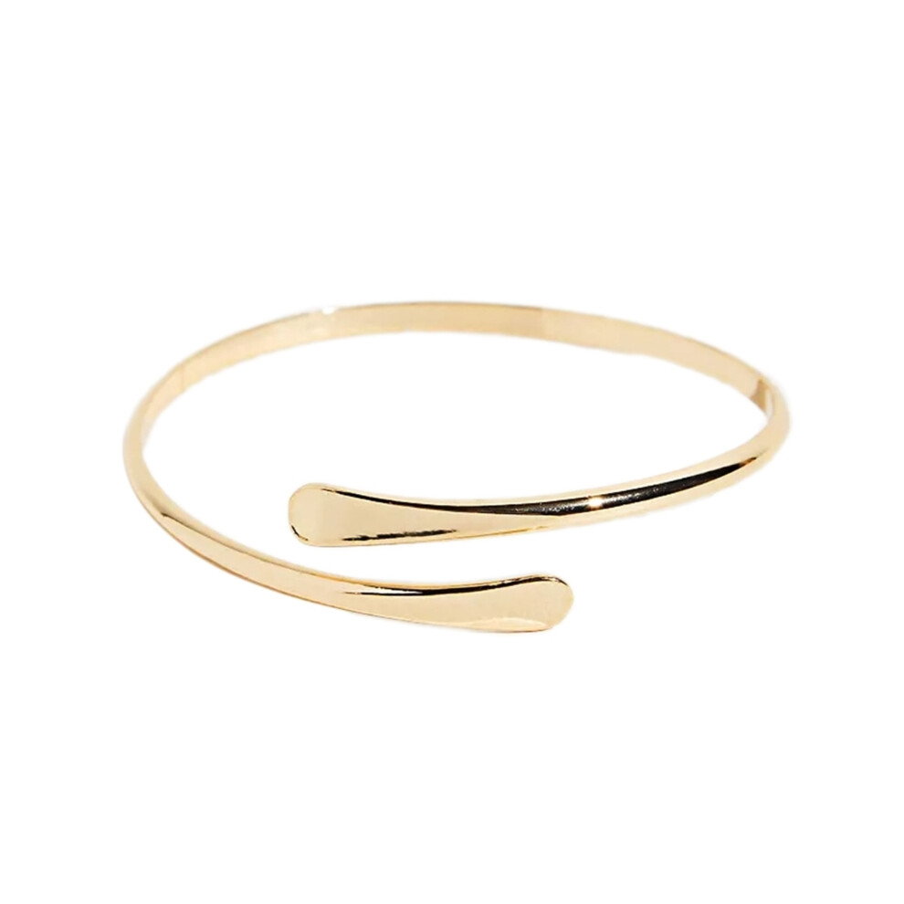 (Gold) Swirl Adjustable Filigree Arm Cuff Armlet Armband Open Bangle