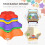 Outsunny Outsunny 6-Piece Balance Stepping Stones Stackable Non-slip Obstacle Course 3