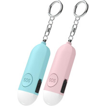 2Pcs Personal Safety Alarm, 130dB Security Alarm Keychain with SOS Strobe Light, 2 Lighting Mode for Women, Elderly Emergency Call