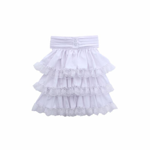 (white) Colonial Victorian Detachable Lace Shirt Front