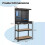 Casart Tool Storage Workbench w/Pegboard Tool Work Table w/Shelves Drawer 2