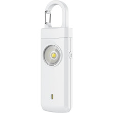 (White) Rechargeable Personal Alarm for Women, Siren Alarm Christmas Birthday Gift for Daughter