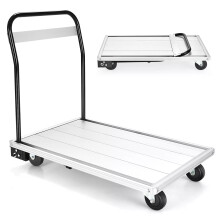350kg Folding Platform Truck Heavy Duty Flat Trolley with 4 TPR Wheels