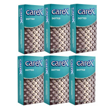 Dotted Condoms, Reliable And Long-Lasting, Smooth, Pack Of 6 Boxes