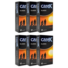 Classic Condoms, Reliable And Long-Lasting, Smooth, Parallel-Sided, Pack of 6 Boxes