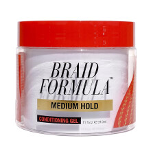 EBIN New York Braid Formula Conditioning Gel Medium Hold 310ml|Great for Braiding|Twisting|Edges|High Shine|Smoothing w/ Clean&Aloe Vera Scent