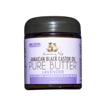Jamaican Black Castor Oil PURE BUTTER enhanced with LAVENDER Essential Oil 4 oz