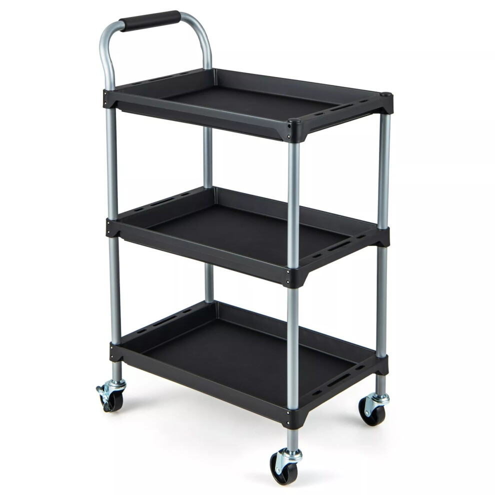 3 Layer Detailing Tool Cart  Utility Cart Tool Mobile Rolling Cart