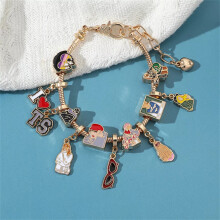 (B, One Size) Taylor Swift Charm Bracelet Lover Reputation Speak Now Album Inspired Pendants