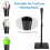Casart Adjustable Batting Tee with Soft & Shock-absorbing Rubber Topper 7