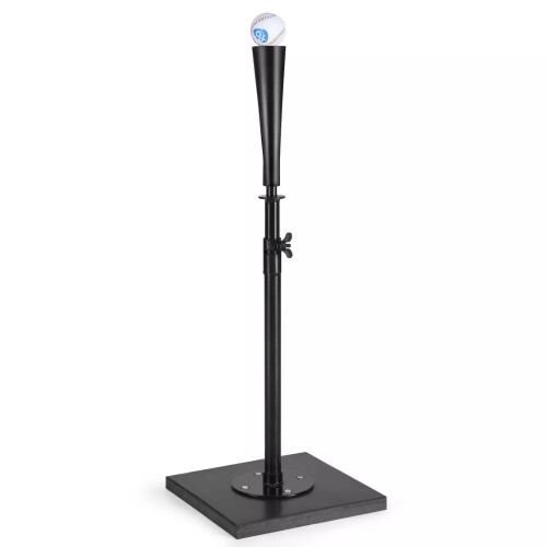 Casart Adjustable Batting Tee with Soft & Shock-absorbing Rubber Topper