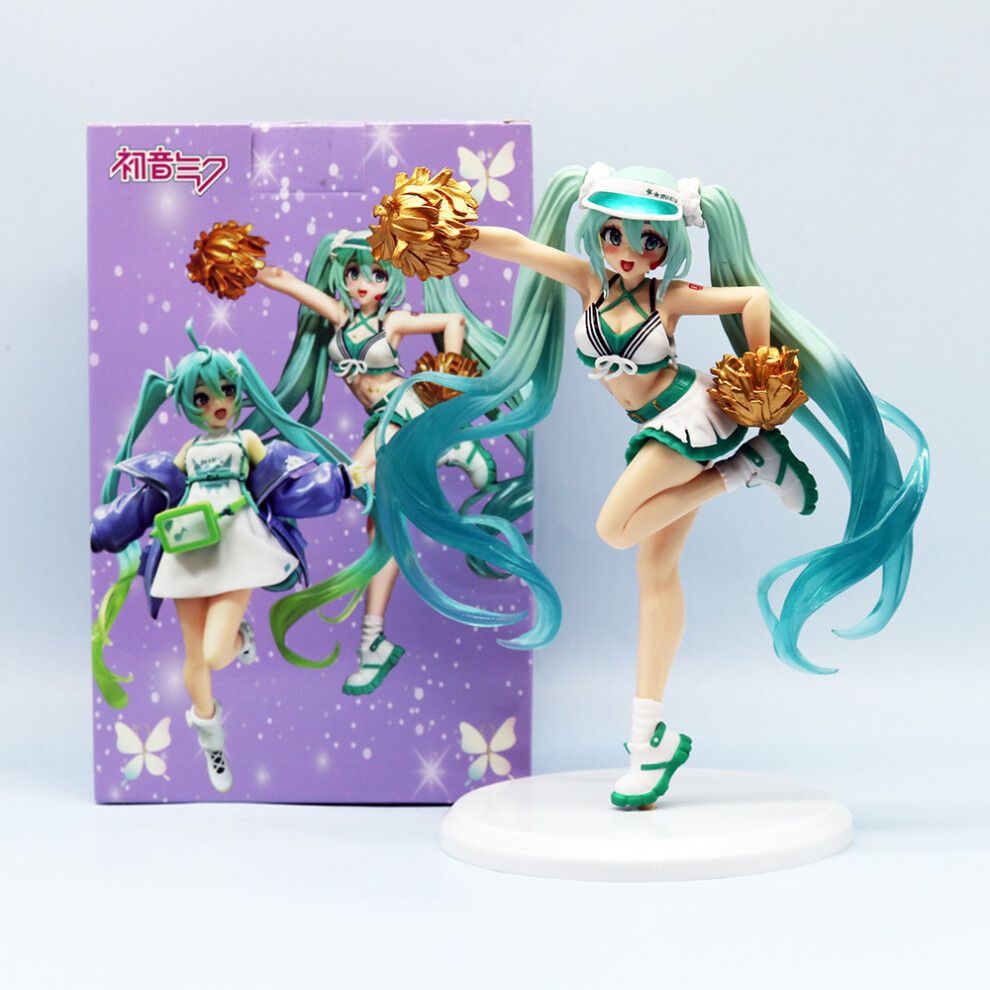 (Cheerleader) Miku Hatsune Theme Animation Characters Dancing Toy Doll Model Pvc Material