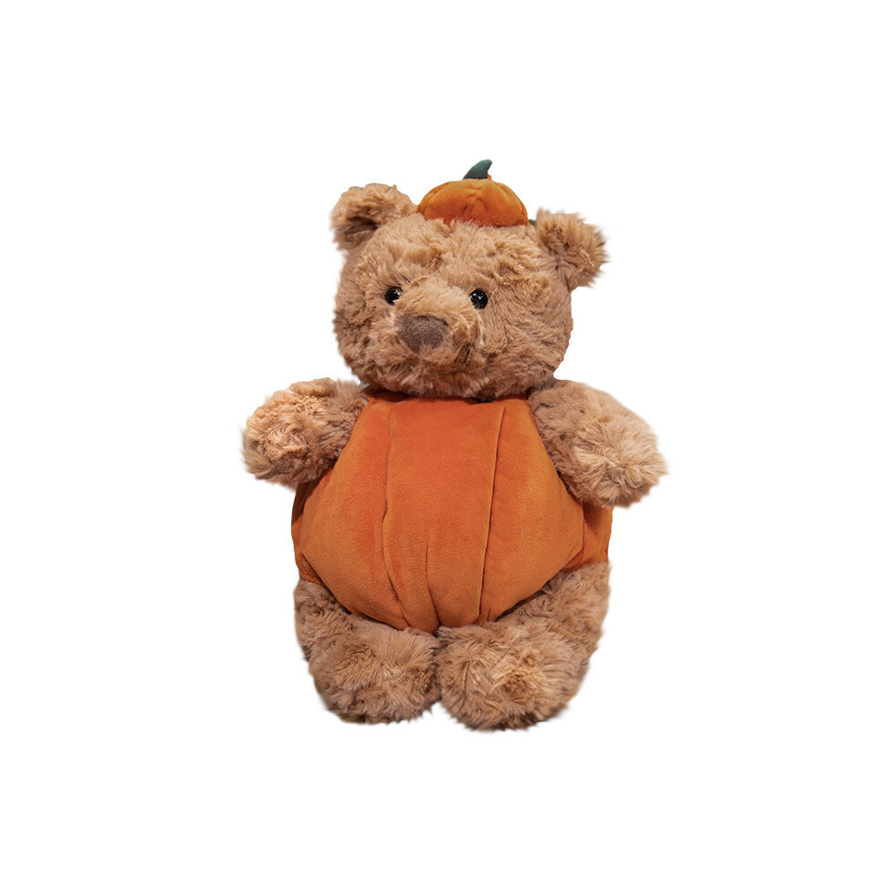 (Pumpkin Bear) Halloween Cape Theme Headphones Eggplant Pumpkin Rabbit Bear Plush Toy Doll