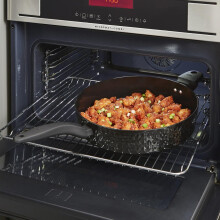 Tower Diamo Multi-Pan, Black Diamond Ceramic Non-Stick Coating, Tempered Glass Lid, Black T900133