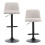 Living And Home 2 Set Swivel Counter Bar Stools with Mid Backrest 4